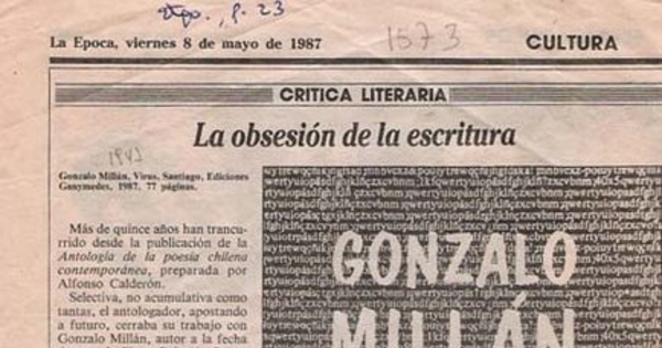 La obsesión de la escritura