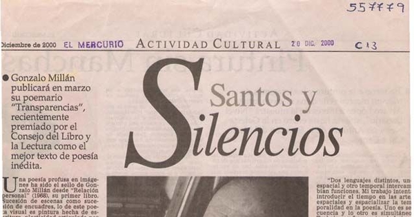 Santos y silencios