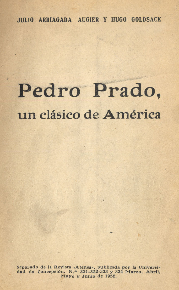 Pedro Prado : un clásico de América