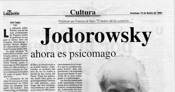 Jodorowsky ahora es psicomago