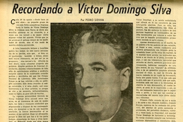 Recordando a Víctor Domingo Silva