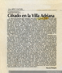 Cifrado en la Villa Adriana