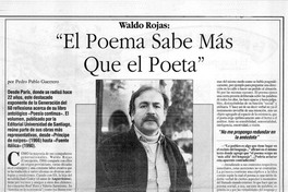 "El poema sabe más que el poeta"