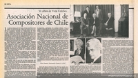 50 años de vida celebra la Asociación Nacional de Compositores de Chile