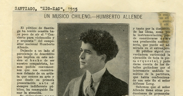 Un músico chileno - Humberto Allende