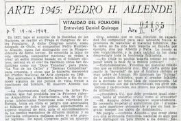 Arte 1945: Pedro H. Allende: vitalidad del folklore