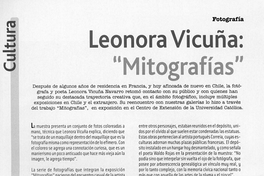 Leonora Vicuña: "Mitografías"