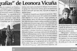 Mitografías de Leonora Vicuña