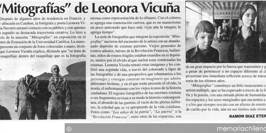 Mitografías de Leonora Vicuña