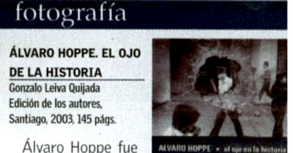 Álvaro Hoppe: El ojo de la historia