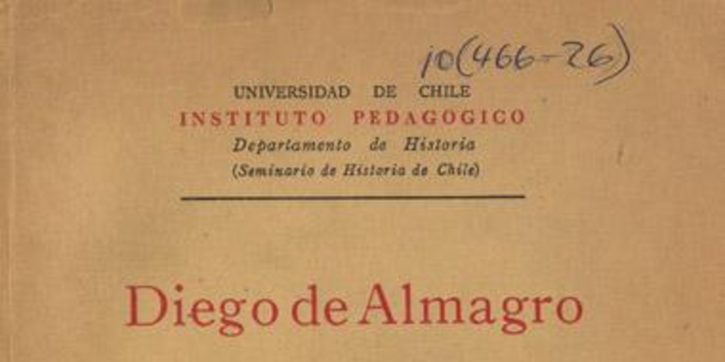 Diego de Almagro : descubrimiento del Perú