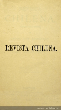 Revista Chilena: tomo 2, 1875