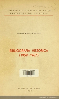 Bibliografía histórica : (1959-1967)