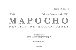Mapocho: n° 69, primer semestre de 2011