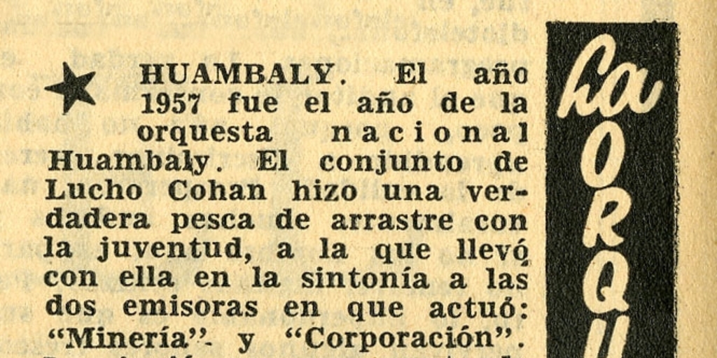 Huambaly: la orquesta
