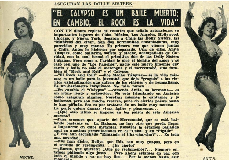 El calypso es un baile muerto, el rock es la vida: aseguran las Dolly Sisters