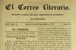 El correo literario: año 1, nº 5, 11 de agosto de 1858