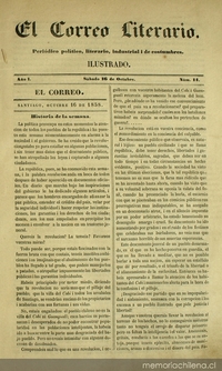 El correo literario: año 1, nº 14, 16 de octubre de 1858