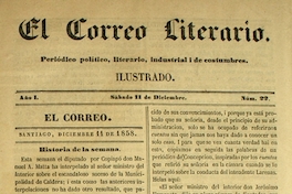 El correo literario: año 1, nº 22, 11 de diciembre de 1858