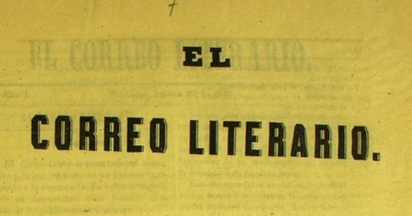 El Correo Literario: año 1, nº1, 27 de agosto de 1867