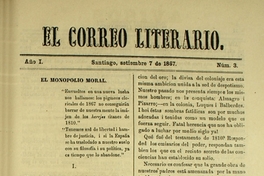 El Correo Literario: año 1, nº3, 7 de septiembre de 1867