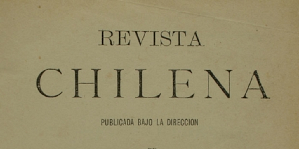 Revista Chilena, tomo 5, 1876