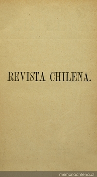 Revista Chilena: tomo 7, 1877