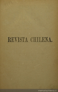Revista Chilena, tomo 13, 1879