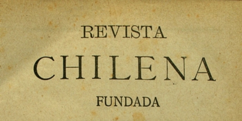 Revista Chilena: tomo 14, 1879
