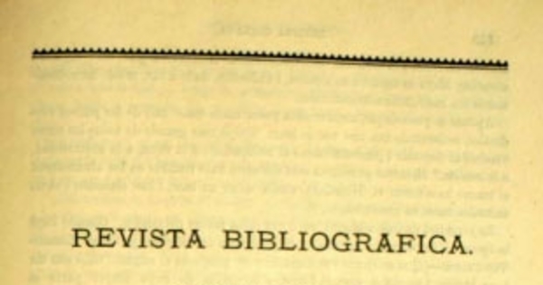 Revista bibliográfica: 1º de marzo de 1875