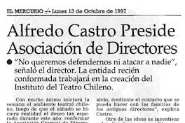 Alfredo Castro preside asociación de directores