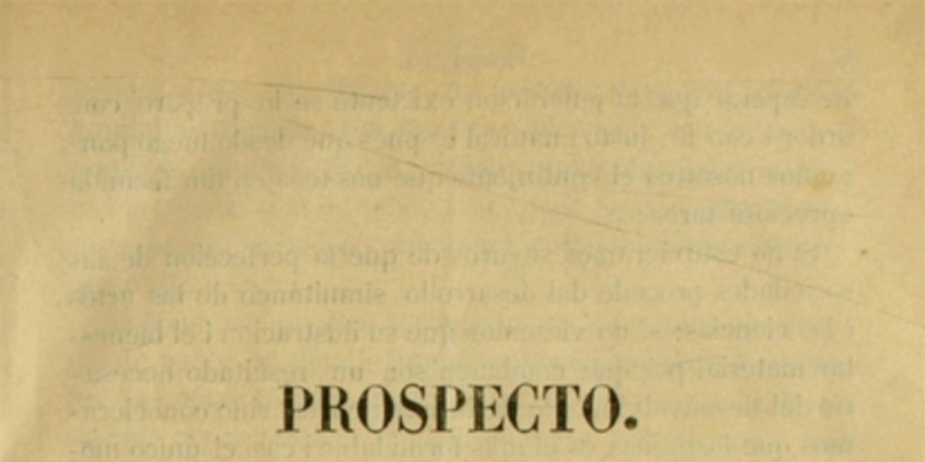 "Prospecto"
