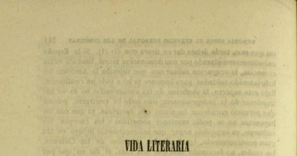 Vida literaria de la América durante el Coloniaje: Méjico