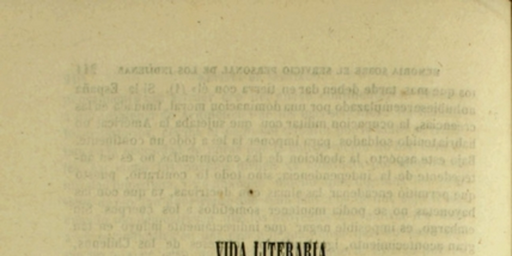 Vida literaria de la América durante el Coloniaje: Méjico