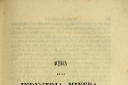 Acerca de la industria minera