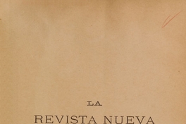 La Revista nueva: año 1, tomo II, agosto-noviembre de 1900