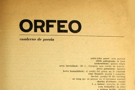 Orfeo: año II, nº 5, mayo de 1964