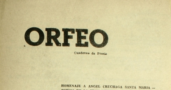 Orfeo: nº 9-10, 1965