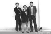 Jorge Teillier, Rolando Cárdenas e Iván Teillier, Santiago, 1987