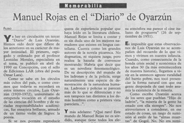 Manuel Rojas en el "Diario" de Oyarzún