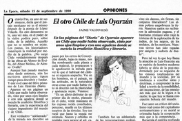 El otro Chile de Luis Oyarzún