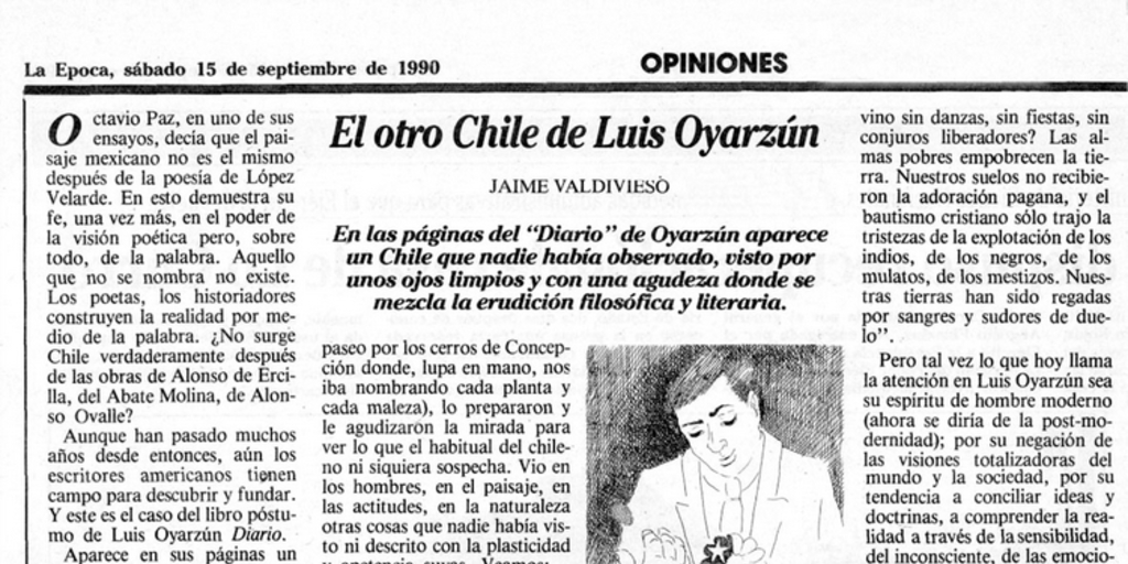 El otro Chile de Luis Oyarzún