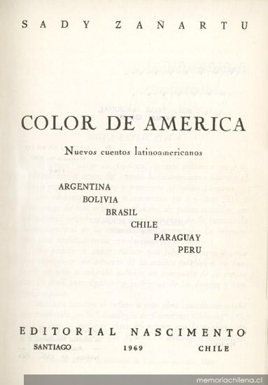 Color de América : nuevos cuentos latinoamericanos