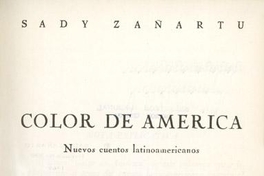 Color de América : nuevos cuentos latinoamericanos