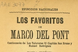 Los favoritos de Marcó del Pont: novela histórica: 1815-1817