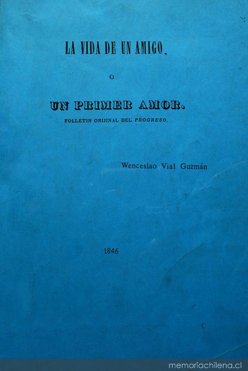 La vida de un amigo, o, Un primer amor
