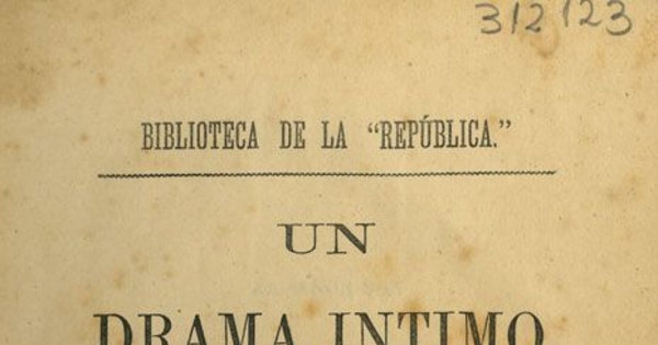 Un drama íntimo: novela orijinal