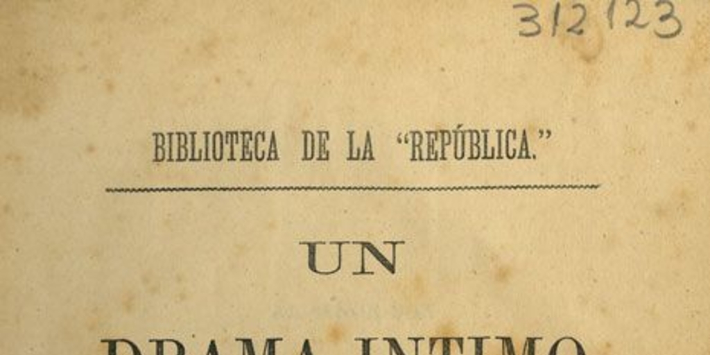 Un drama íntimo: novela orijinal