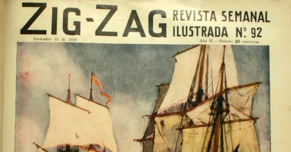 cuadro: marina, reproducido en portada de Zig-Zag