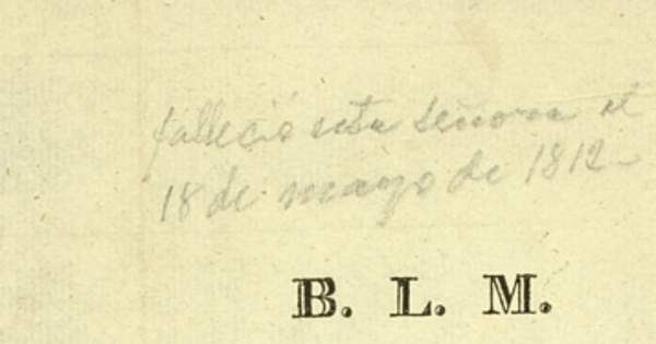 B.L.M. D. Manuel Maria Undurraga, D. Francisco Ramirez, D. Jose Santiago Ugarte, y D. Jose Vizente de Izquierdo, marido y hermanos de la finada Da. María de los Dolores Ramirez y Velasco, suplican ...